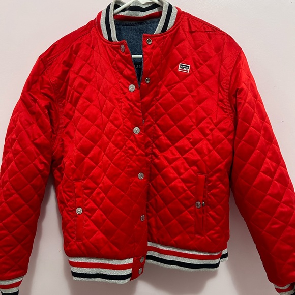 LEVI’S reversible denim / red jacket - Picture 4 of 6